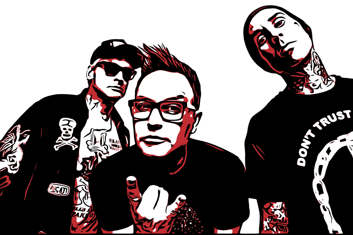 Graphic Collage of Blink182