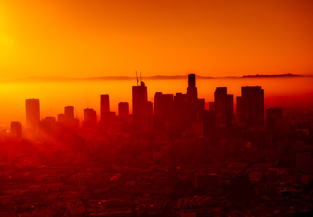 Los Angeles Sunset with Smog