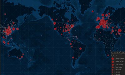 world map of coronavirus cases