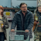actors in the film Don't Look Up walking in supermarket